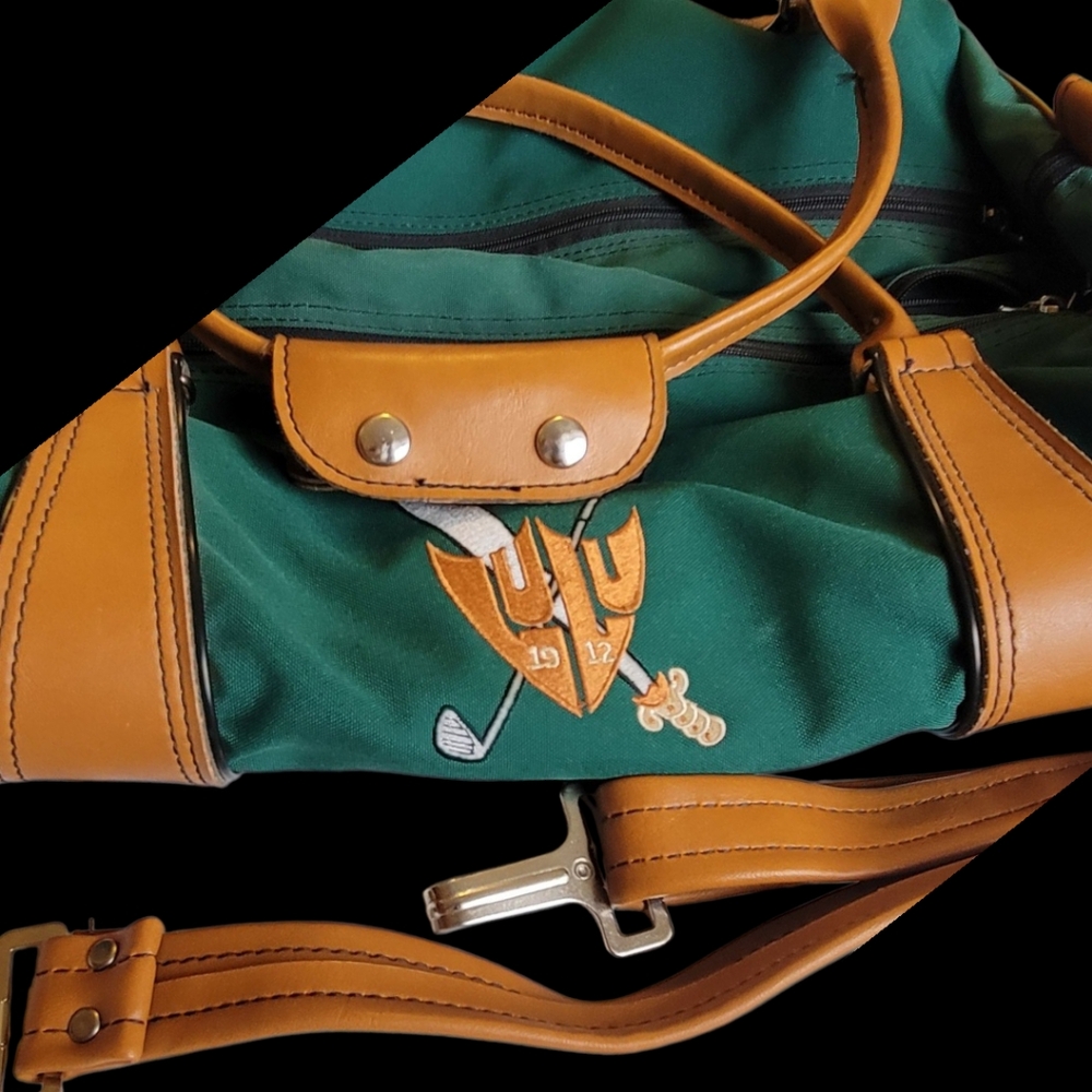 Rare Vintage Ron Miller Pro Model Overnight Travel Duffle Golf Bag Embroidered - Picture 9 of 12